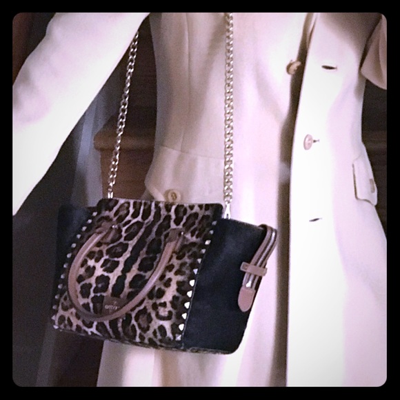 Flash SALE⏰RARE🔥Valentino Gavarani Rockstud pony hair animal print bag 3in1  📸 - Picture 6 of 10